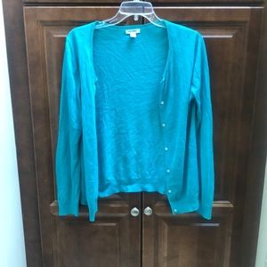 Old navy teal cardigan
